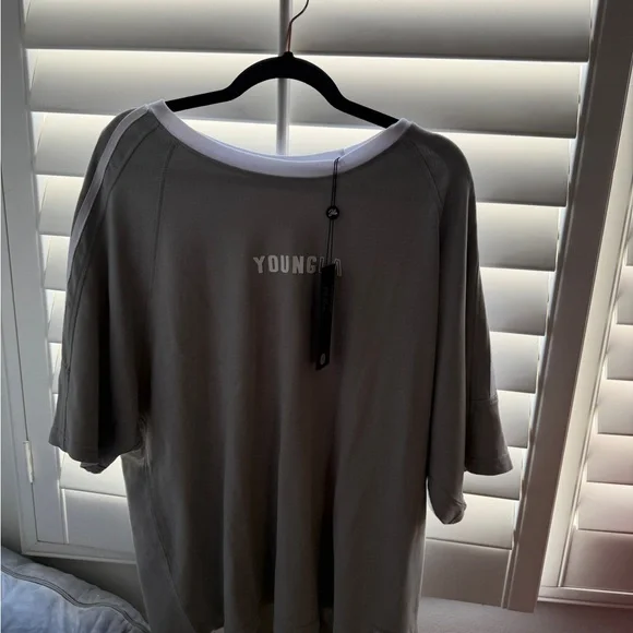 YoungLA Women's Gray Short Sleeve Tee - Picture 3 of 3